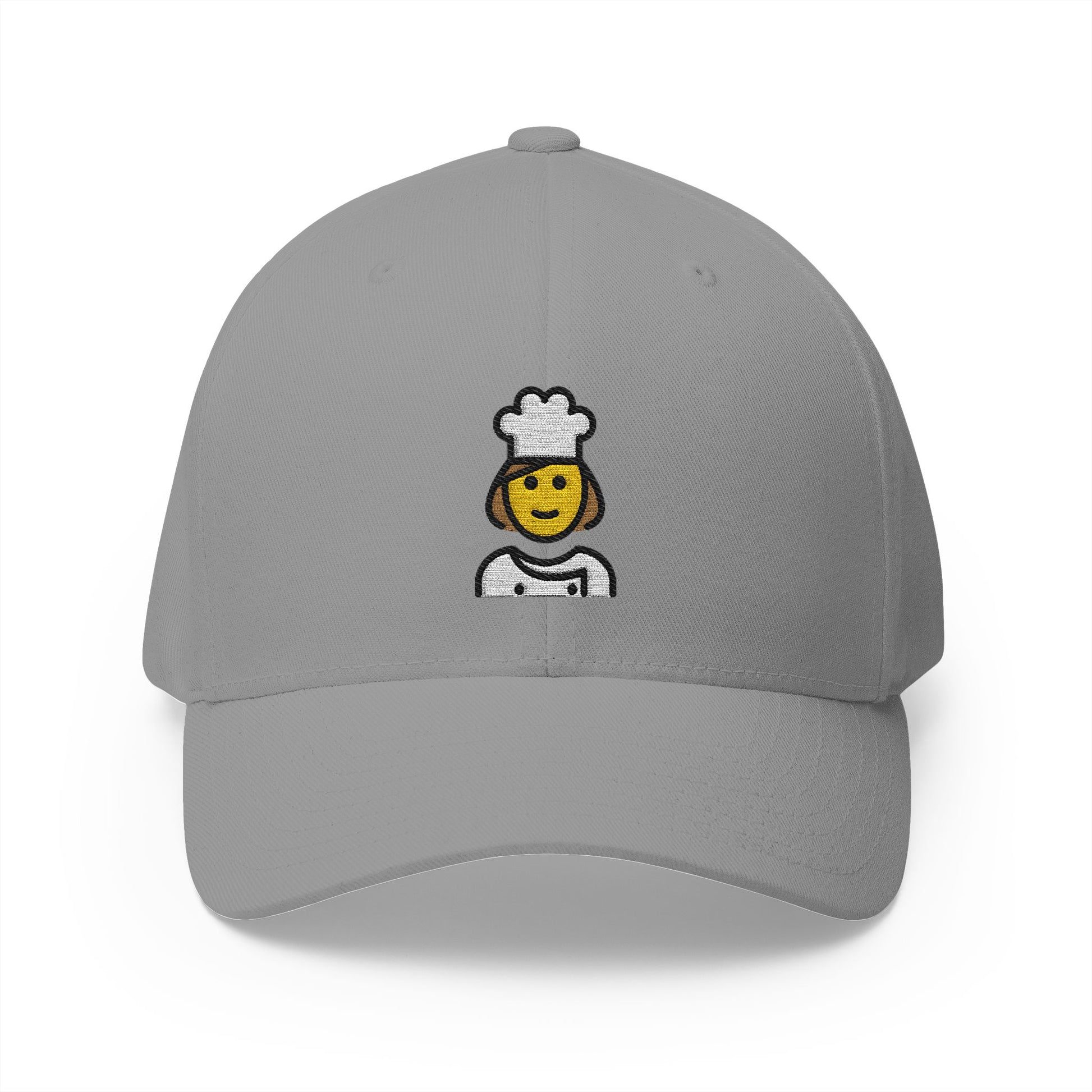 Woman Cook Emoji Grey Cap – Premium by Capmoji