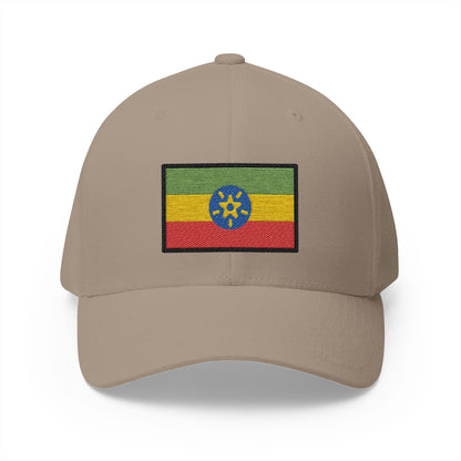 Flag: Ethiopia Emoji Khaki Cap – Premium by Capmoji