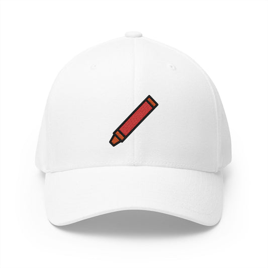 Crayon Emoji White Cap – Premium by Capmoji
