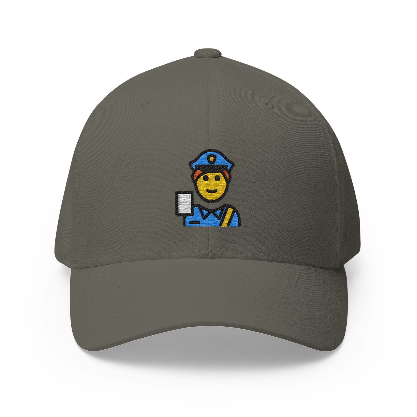 Passport Control Emoji Olive Cap – Premium by Capmoji