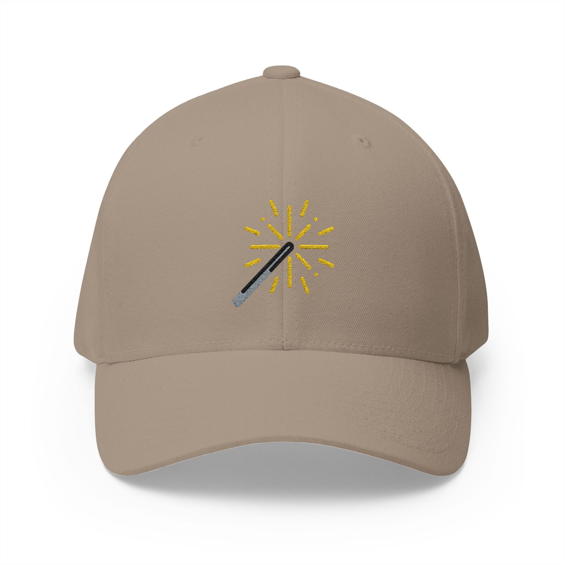 Sparkler Emoji Khaki Cap – Premium by Capmoji