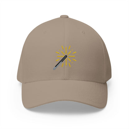 Sparkler Emoji Khaki Cap – Premium by Capmoji