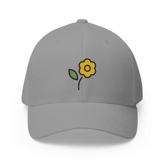 Blossom Emoji Grey Cap – Premium by Capmoji