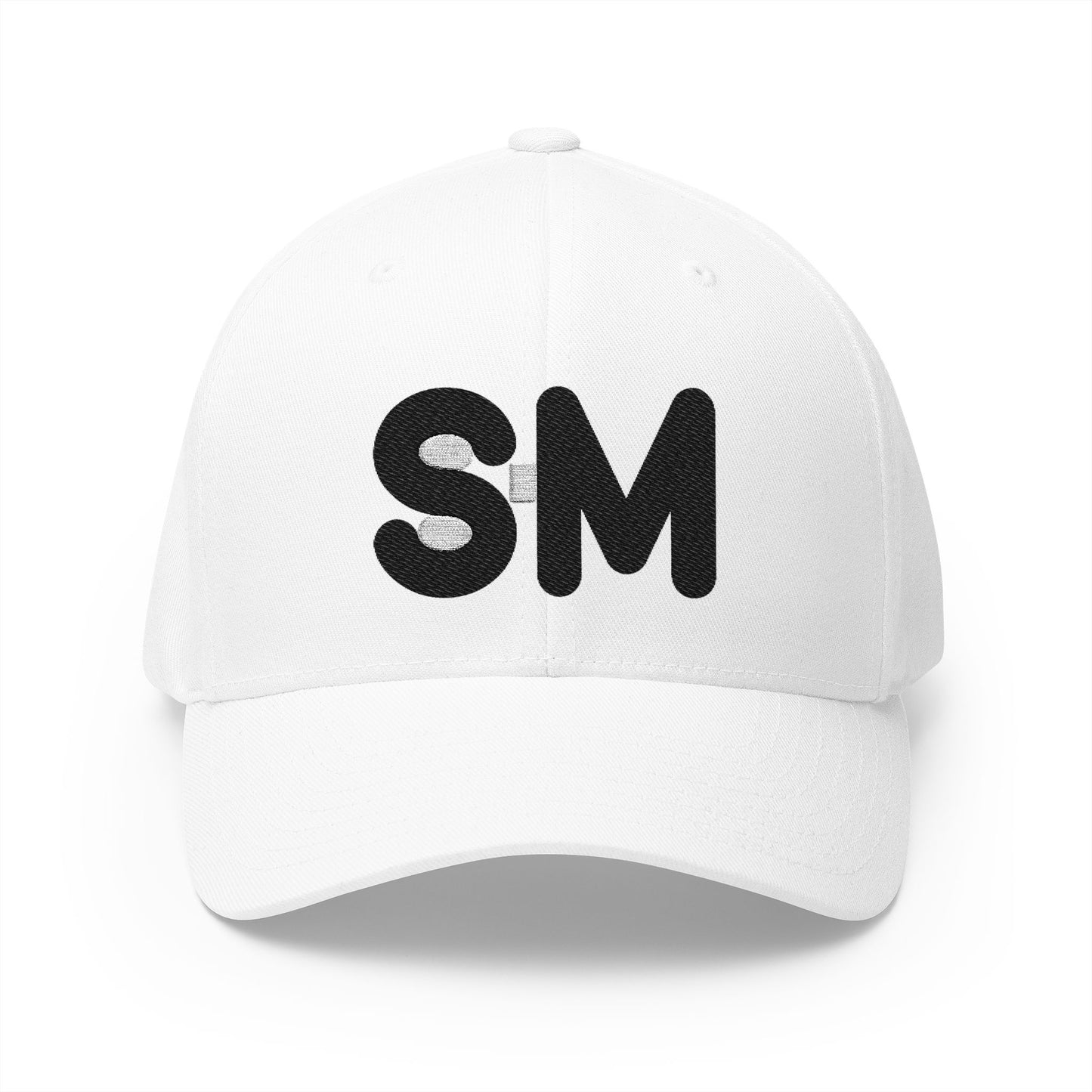 Service Mark Emoji White Cap – Premium by Capmoji