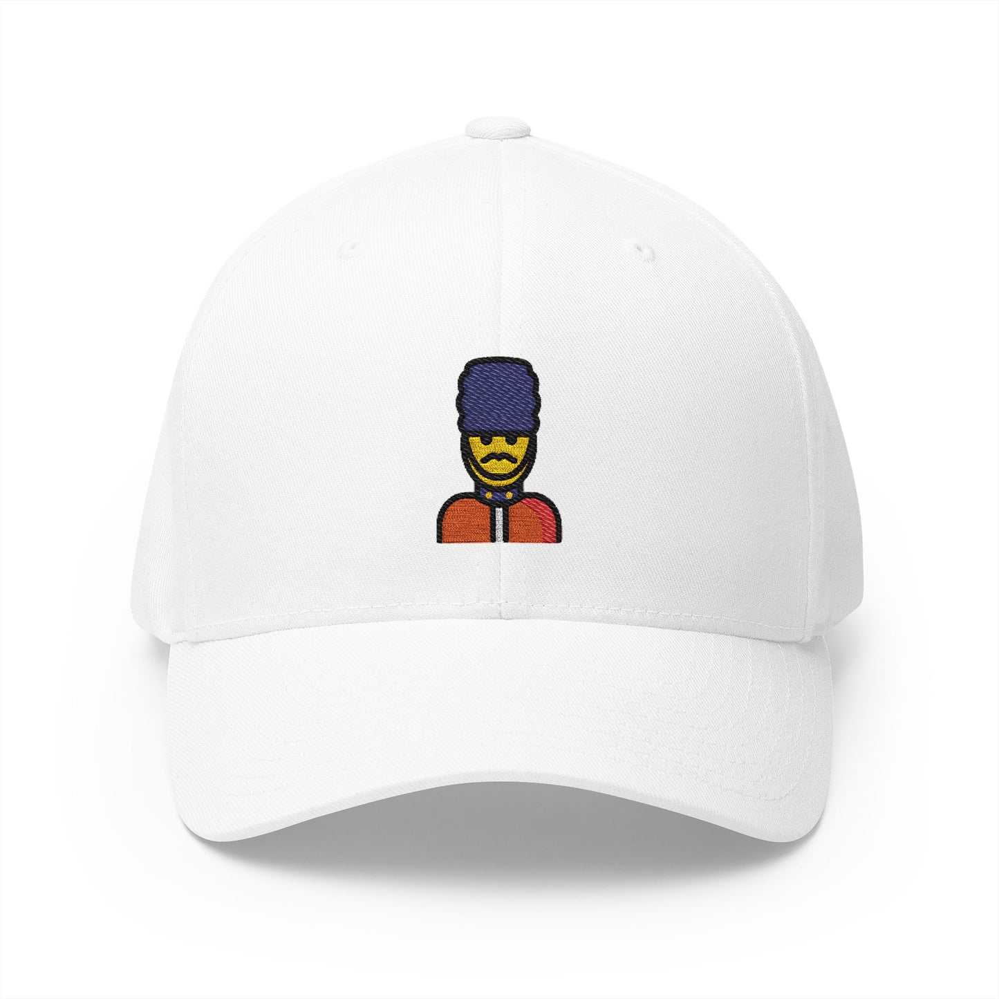 Man Guard Emoji White Cap – Premium by Capmoji