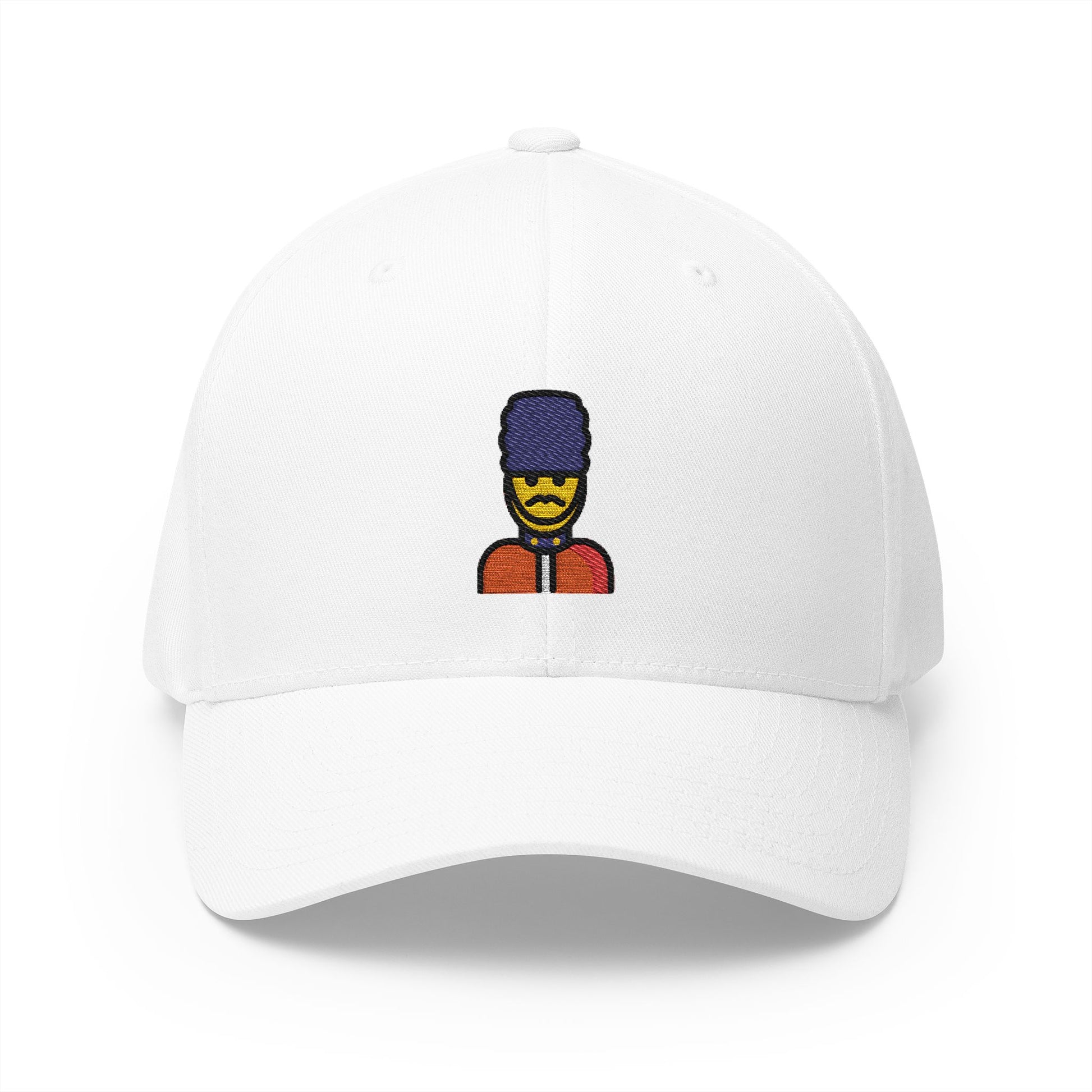 Man Guard Emoji White Cap – Premium by Capmoji