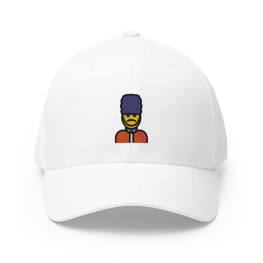 Man Guard Emoji White Cap – Premium by Capmoji