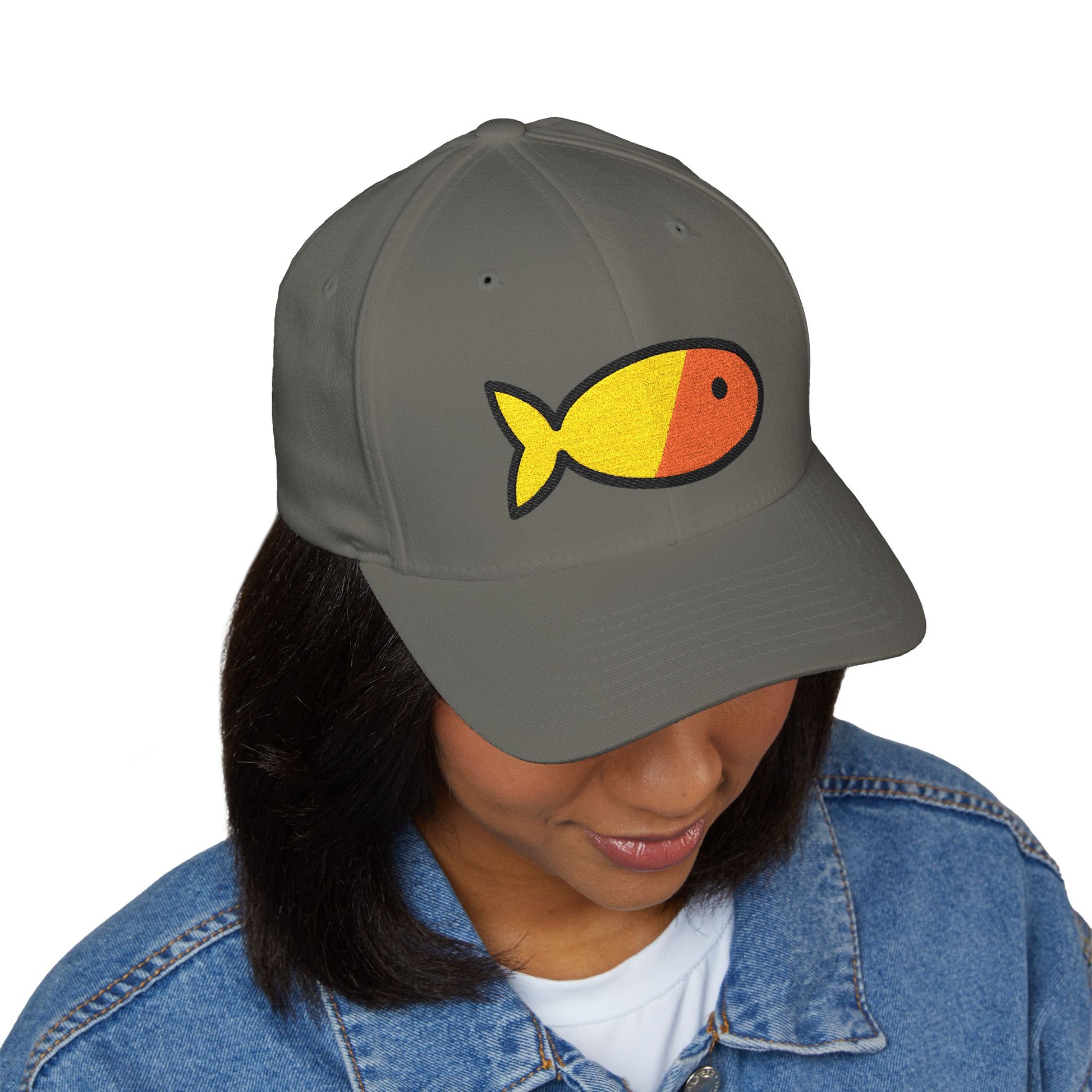 Goldfish Emoji Cap – Premium by Capmoji