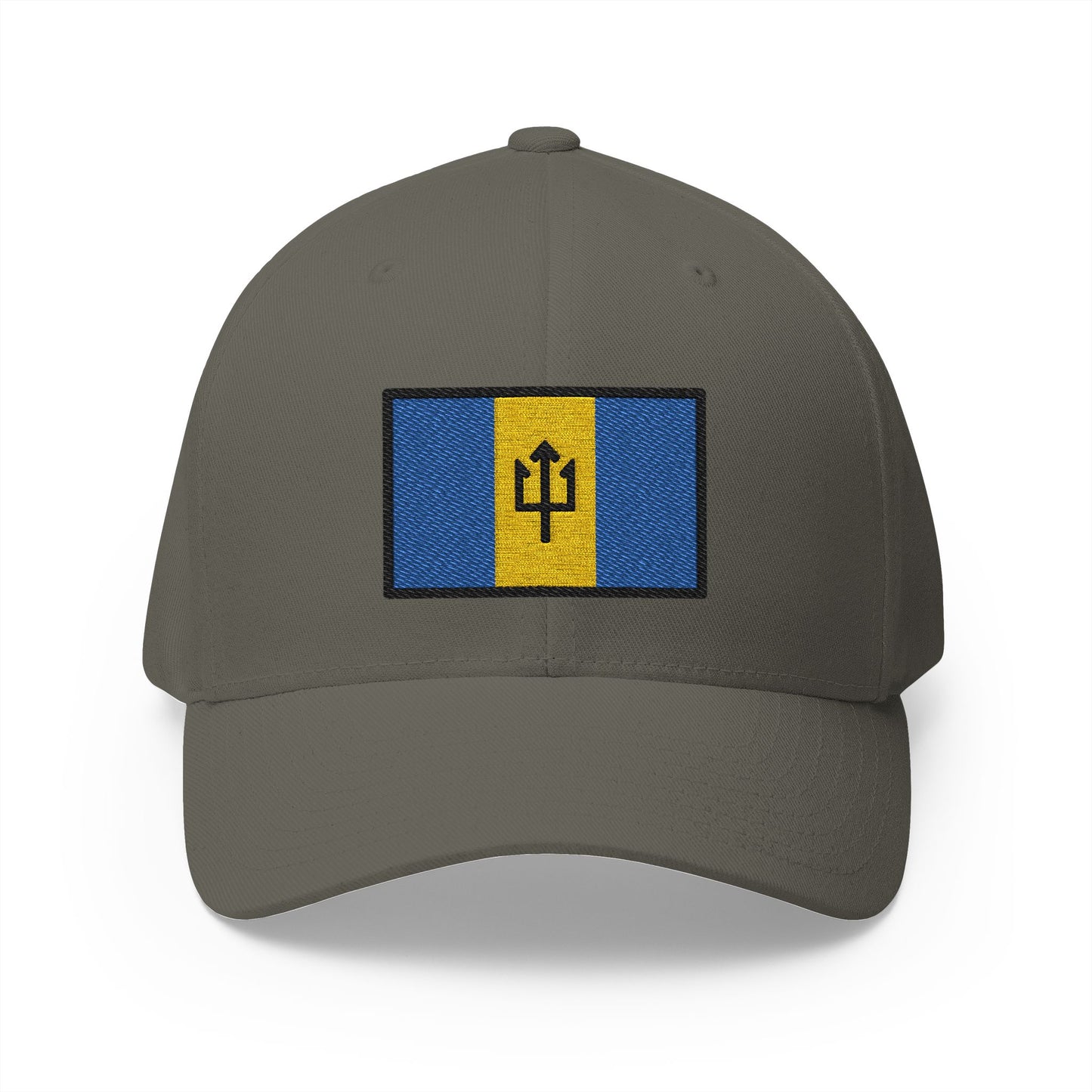 Flag: Barbados Emoji Olive Cap – Premium by Capmoji