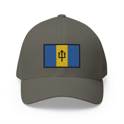 Flag: Barbados Emoji Olive Cap – Premium by Capmoji