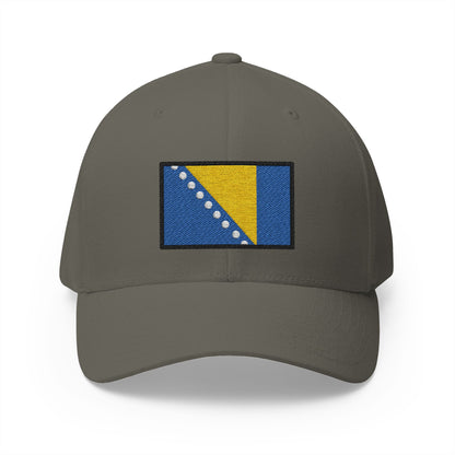 Flag: Bosnia & Herzegovina Emoji Olive Cap – Premium by Capmoji