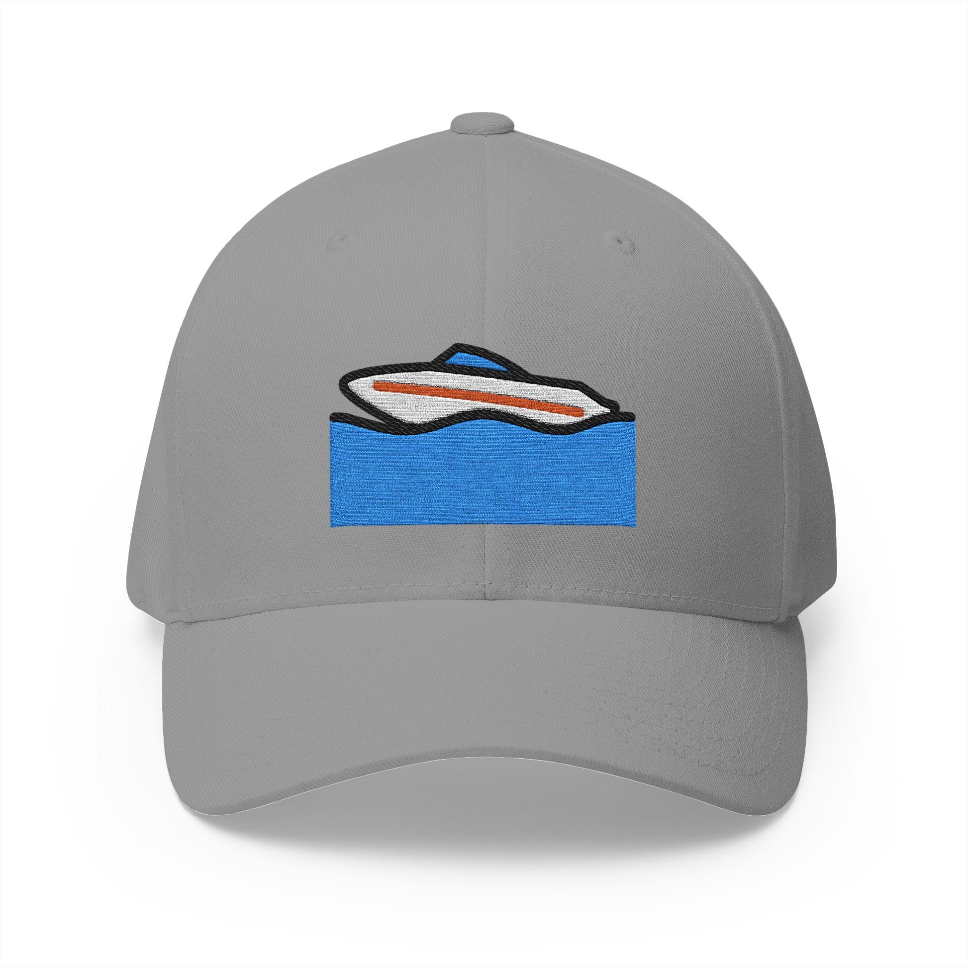 Speedboat Emoji Grey Cap – Premium by Capmoji
