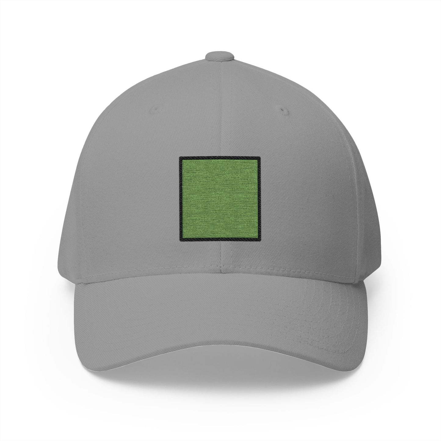 Green Square Emoji Grey Cap – Premium by Capmoji