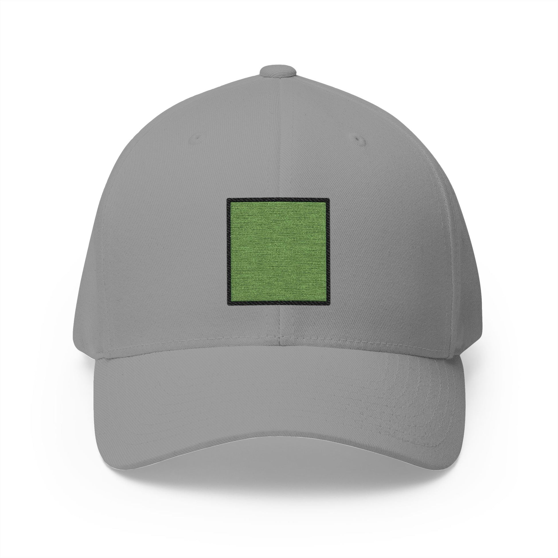 Green Square Emoji Grey Cap – Premium by Capmoji