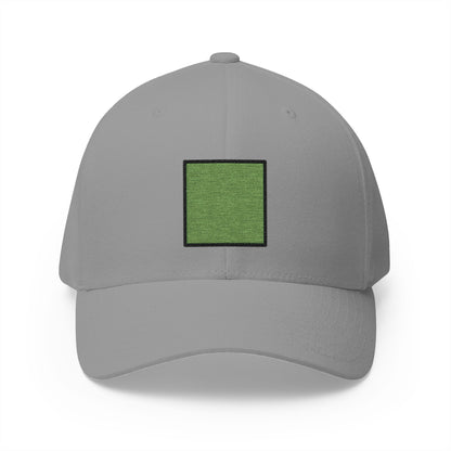 Green Square Emoji Grey Cap – Premium by Capmoji