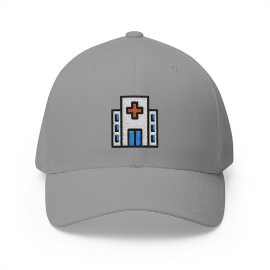 Hospital Emoji Grey Cap – Premium by Capmoji