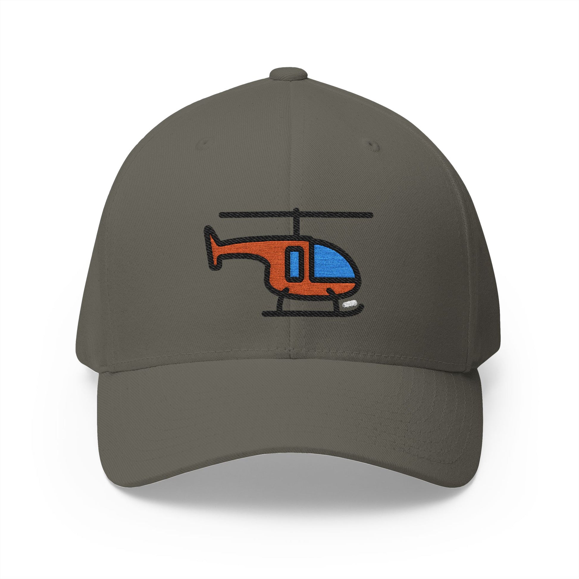 Helicopter Emoji Olive Cap – Premium by Capmoji
