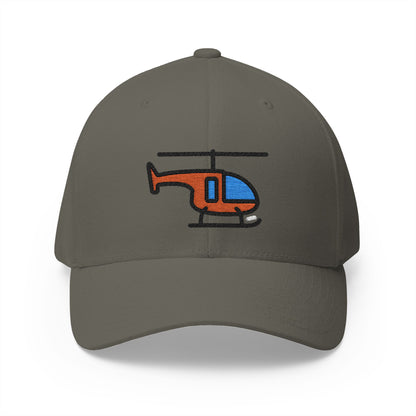 Helicopter Emoji Olive Cap – Premium by Capmoji