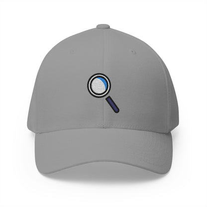 Magnifying Glass Tilted Left Emoji Grey Cap – Premium by Capmoji