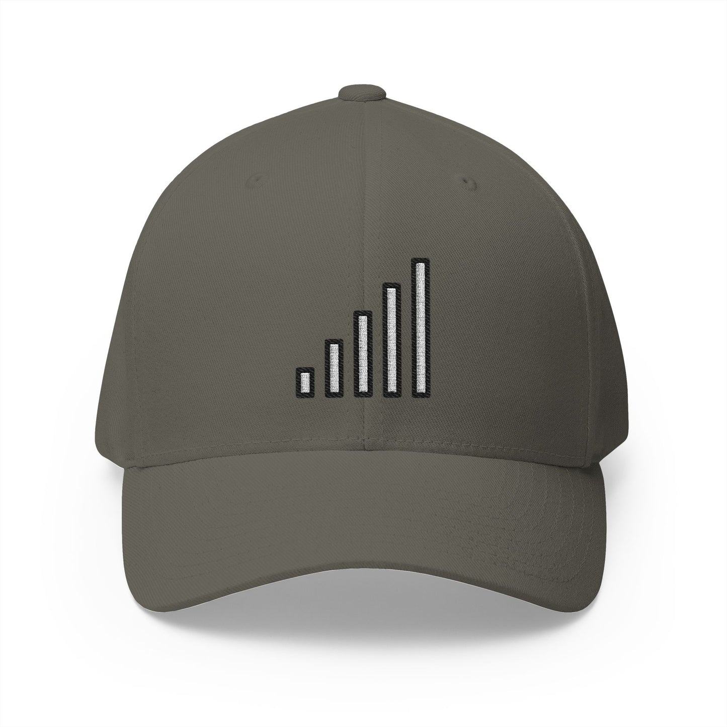 Antenna Bars Emoji Olive Cap – Premium by Capmoji