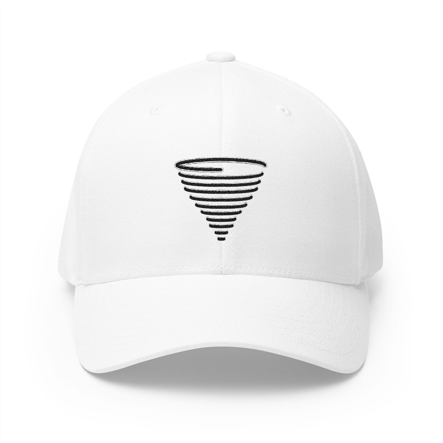Tornado Emoji White Cap – Premium by Capmoji