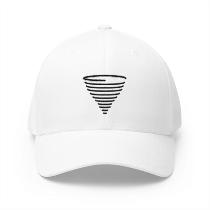 Tornado Emoji White Cap – Premium by Capmoji