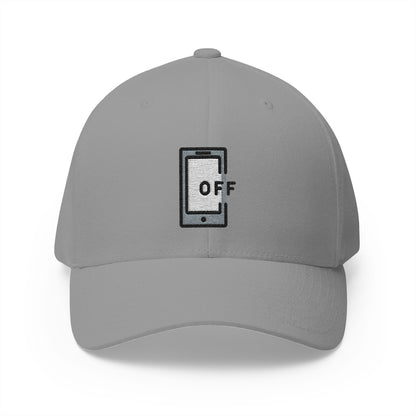 Mobile Phone Off Emoji Grey Cap – Premium by Capmoji