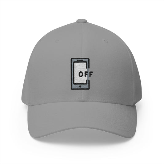 Mobile Phone Off Emoji Grey Cap – Premium by Capmoji