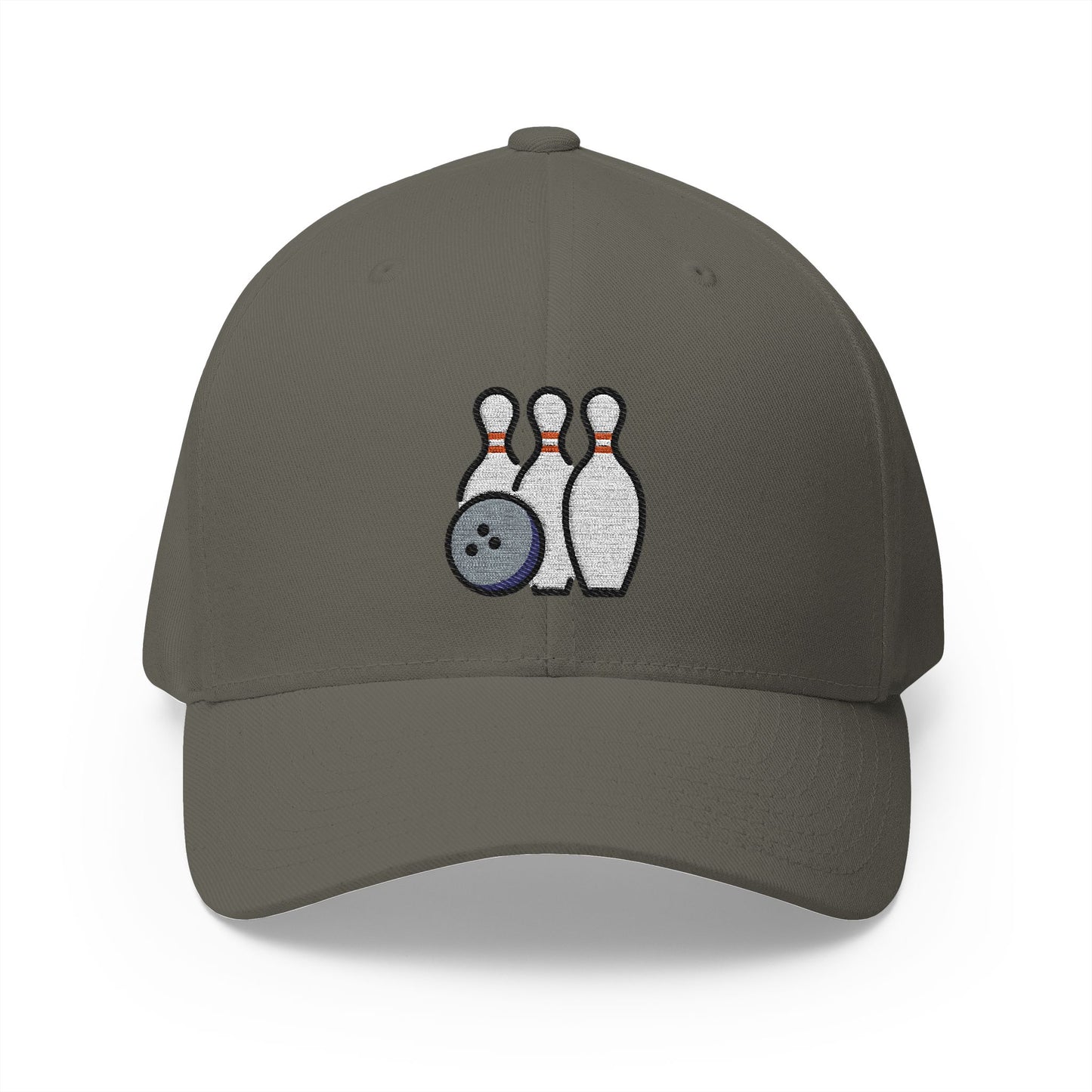 Bowling Emoji Olive Cap – Premium by Capmoji