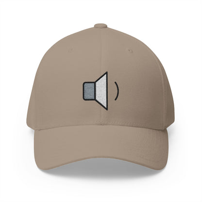 Speaker Low Volume Emoji Khaki Cap – Premium by Capmoji