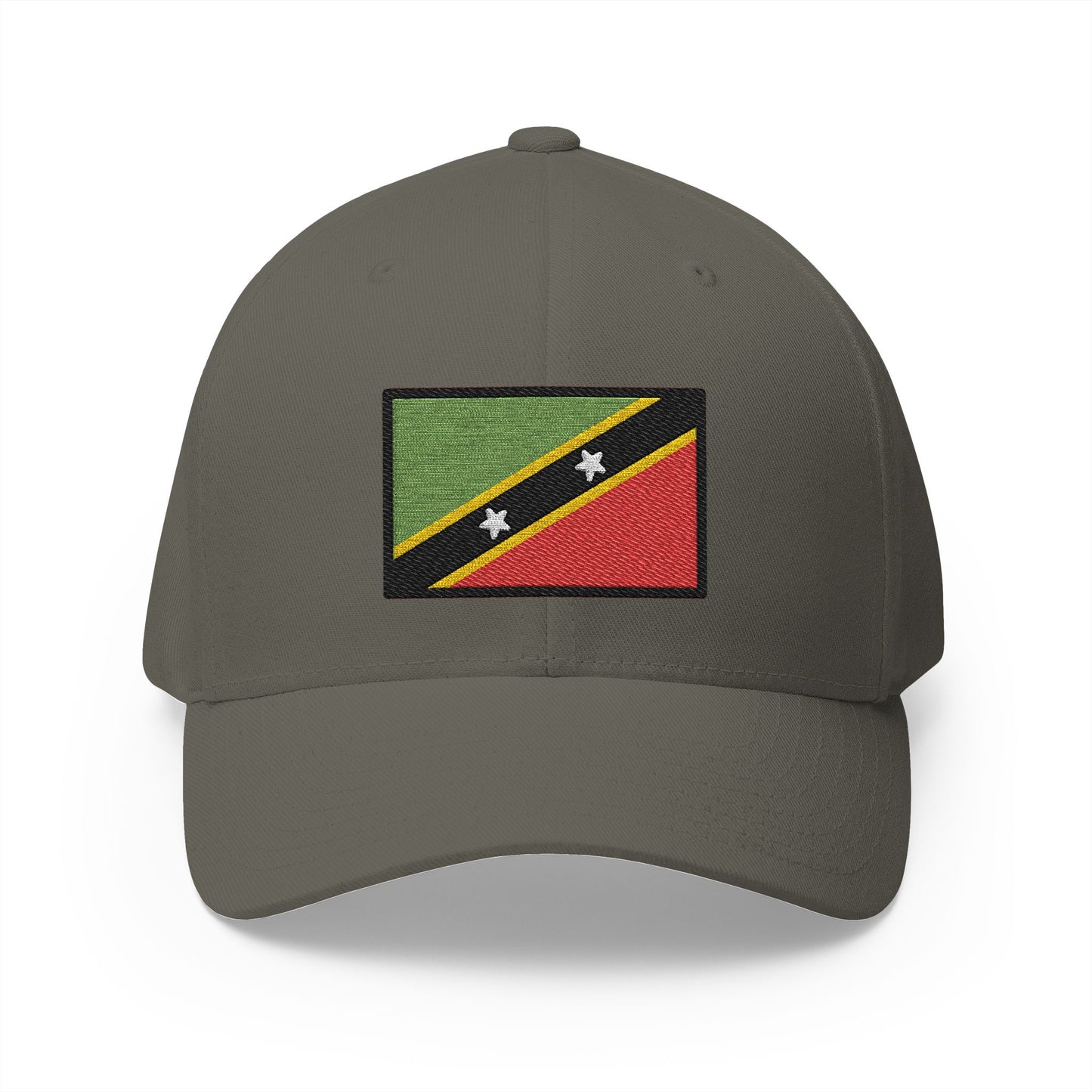Flag: St. Kitts & Nevis Emoji Olive Cap – Premium by Capmoji