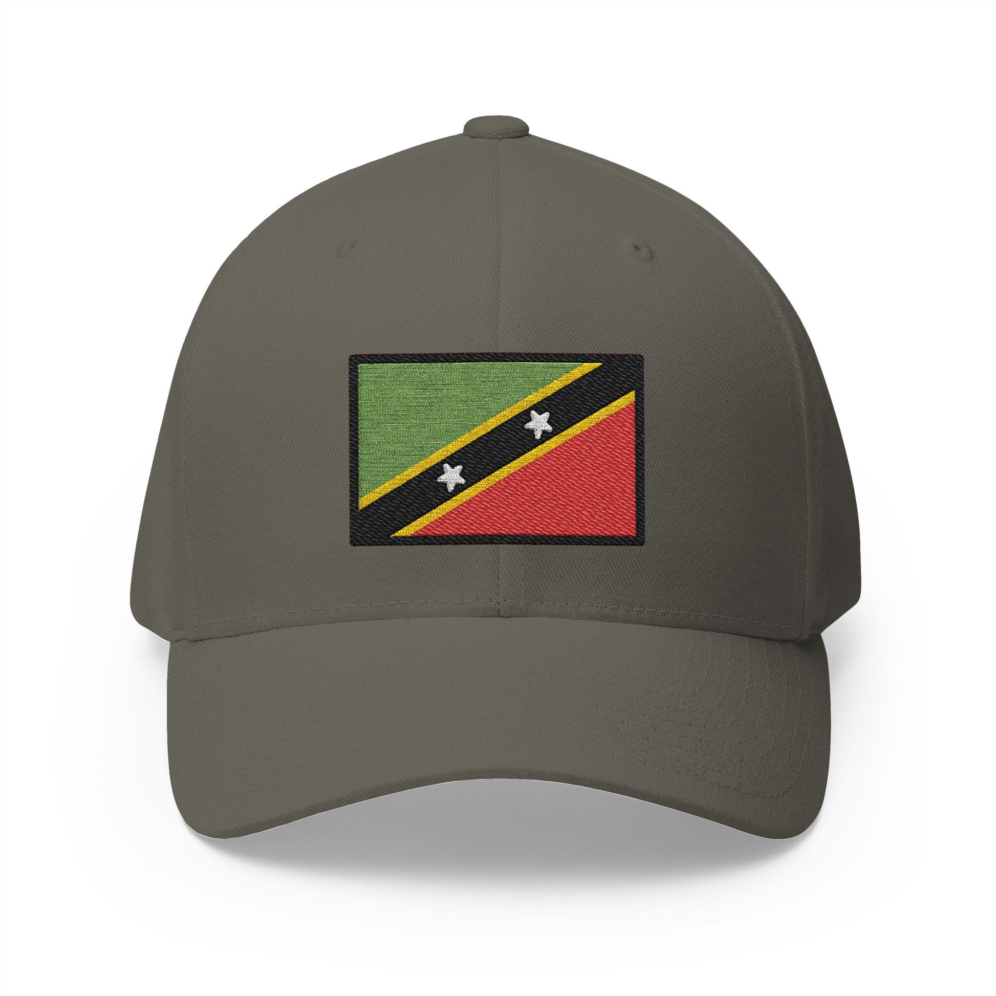 Flag: St. Kitts & Nevis Emoji Olive Cap – Premium by Capmoji