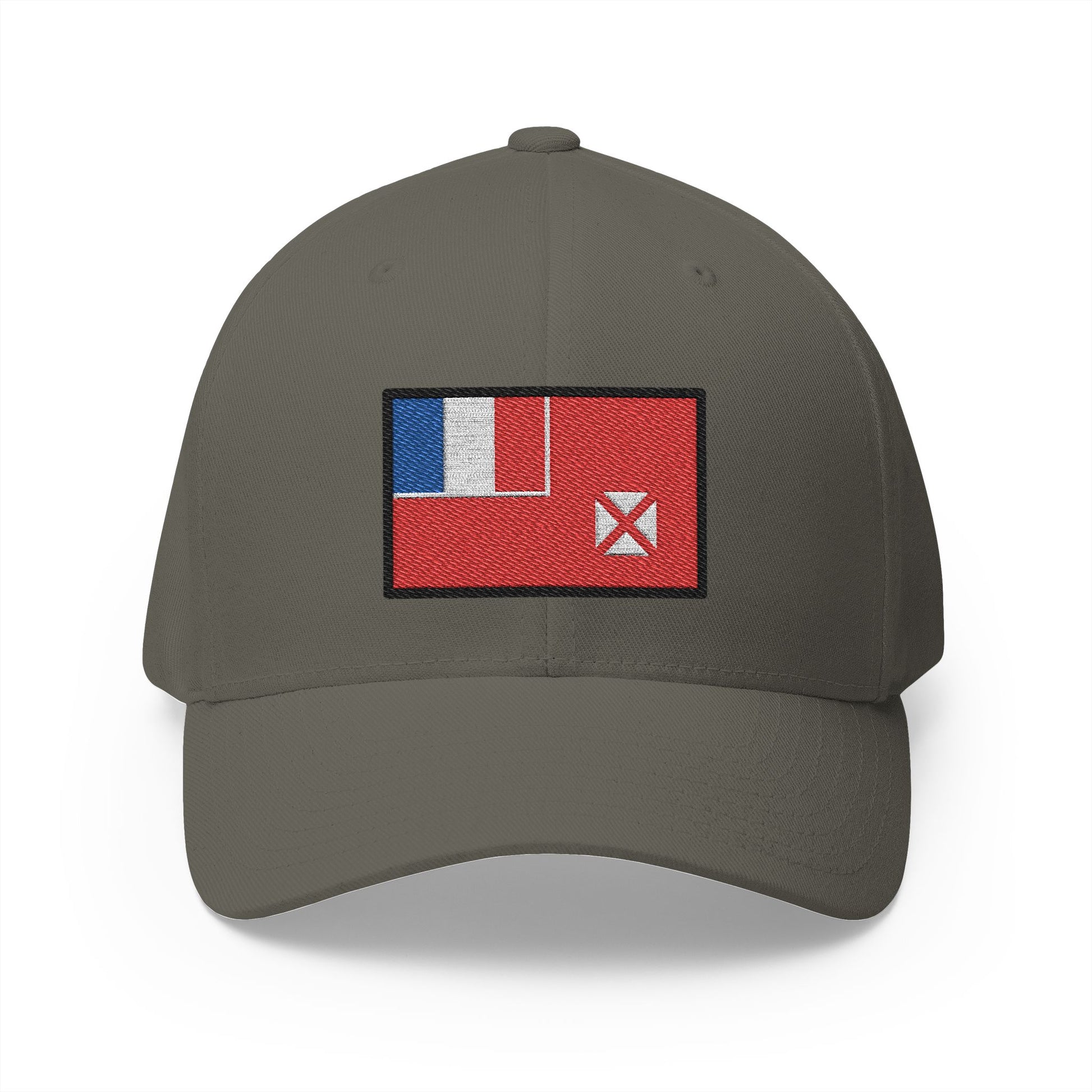 Flag: Wallis & Futuna Emoji Olive Cap – Premium by Capmoji