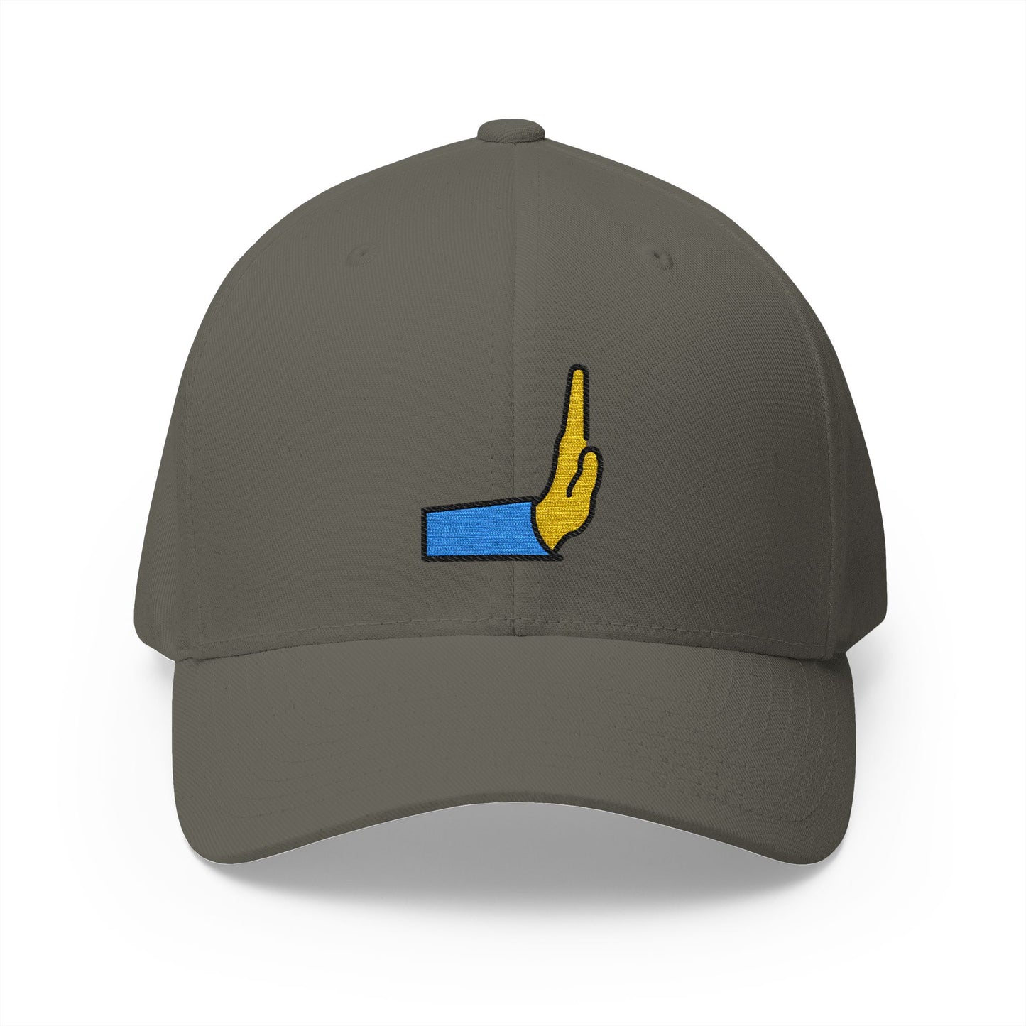 Rightwards Pushing Hand Emoji Olive Cap – Premium by Capmoji