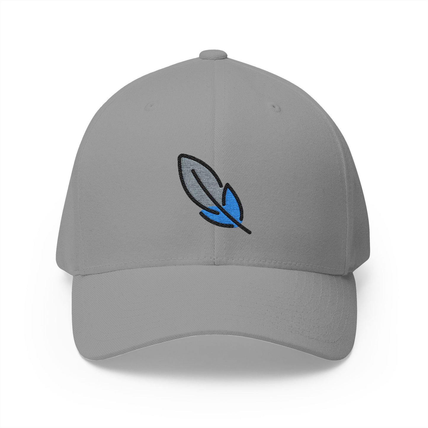 Feather Emoji Grey Cap – Premium by Capmoji