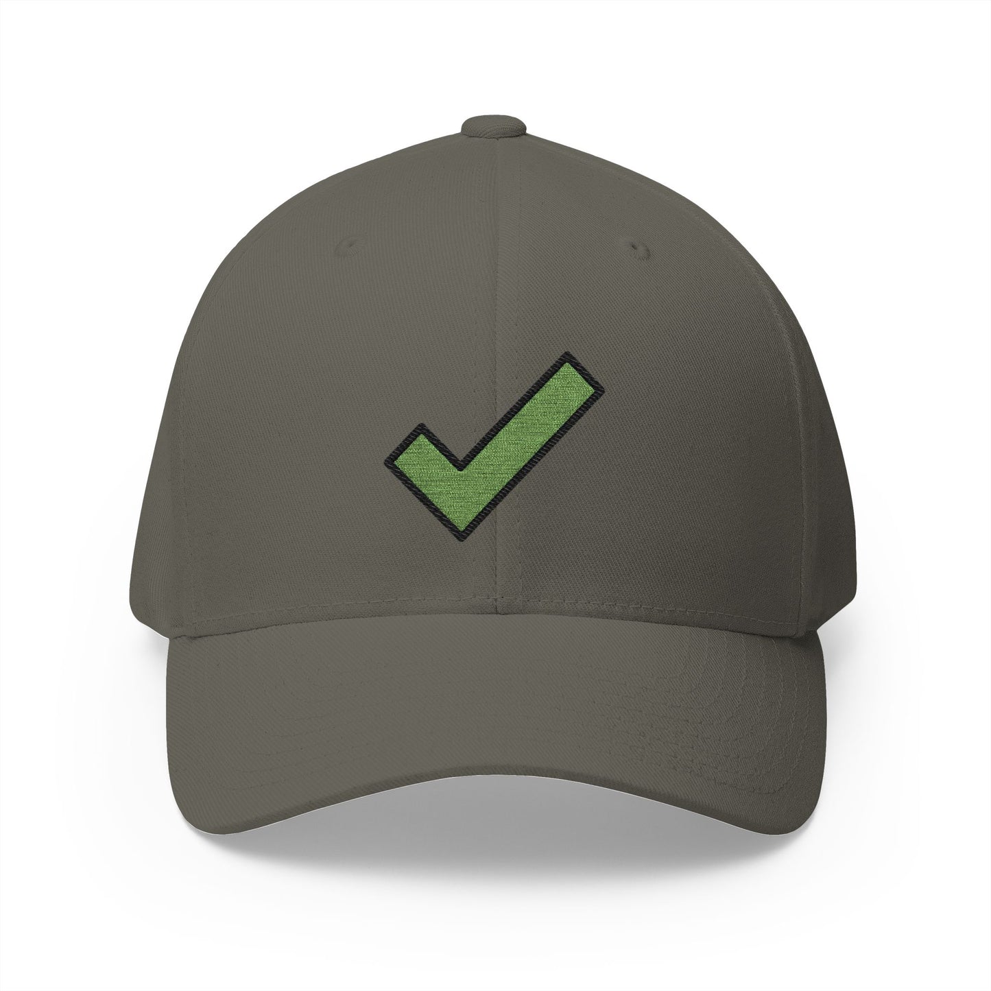 Check Mark Emoji Olive Cap – Premium by Capmoji