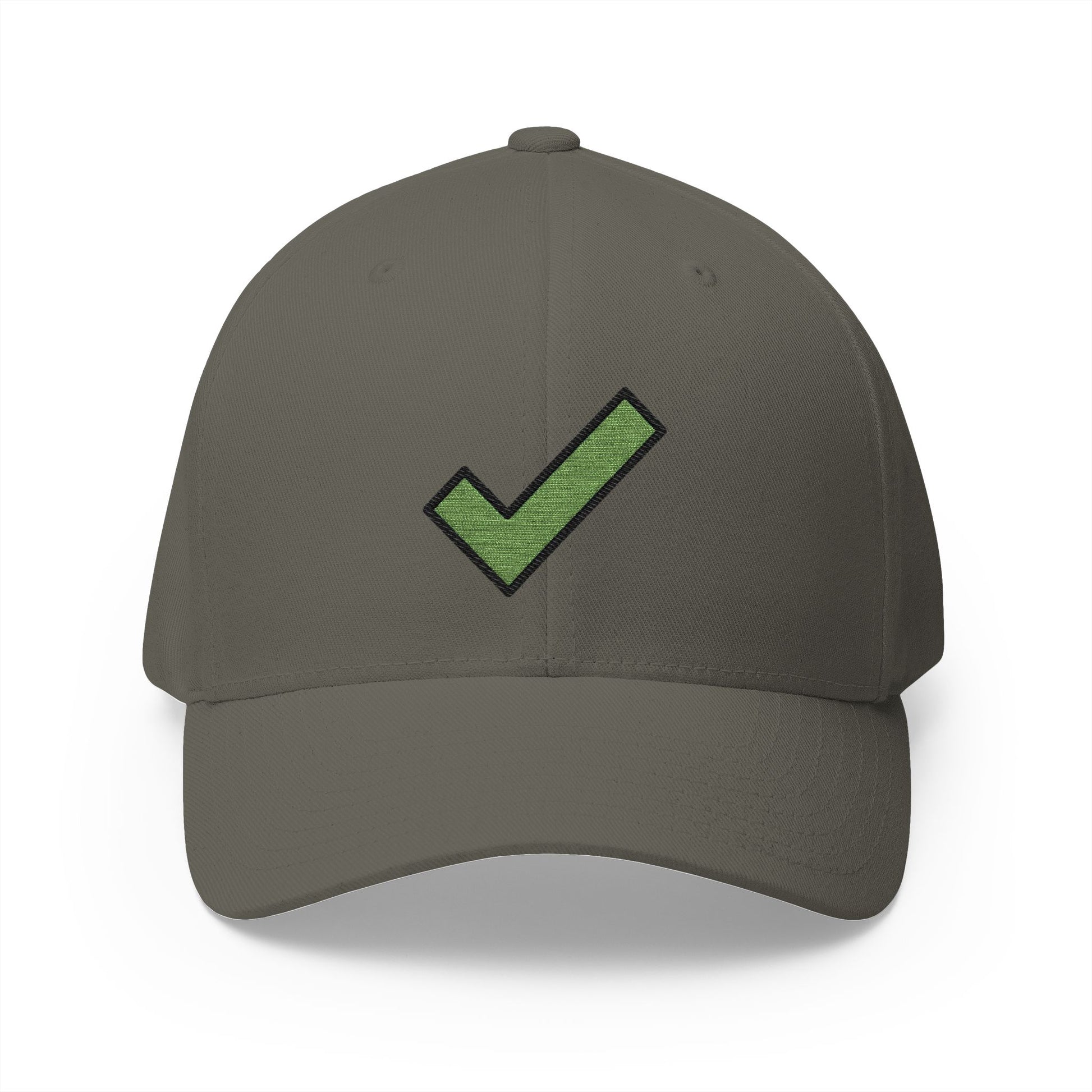 Check Mark Emoji Olive Cap – Premium by Capmoji