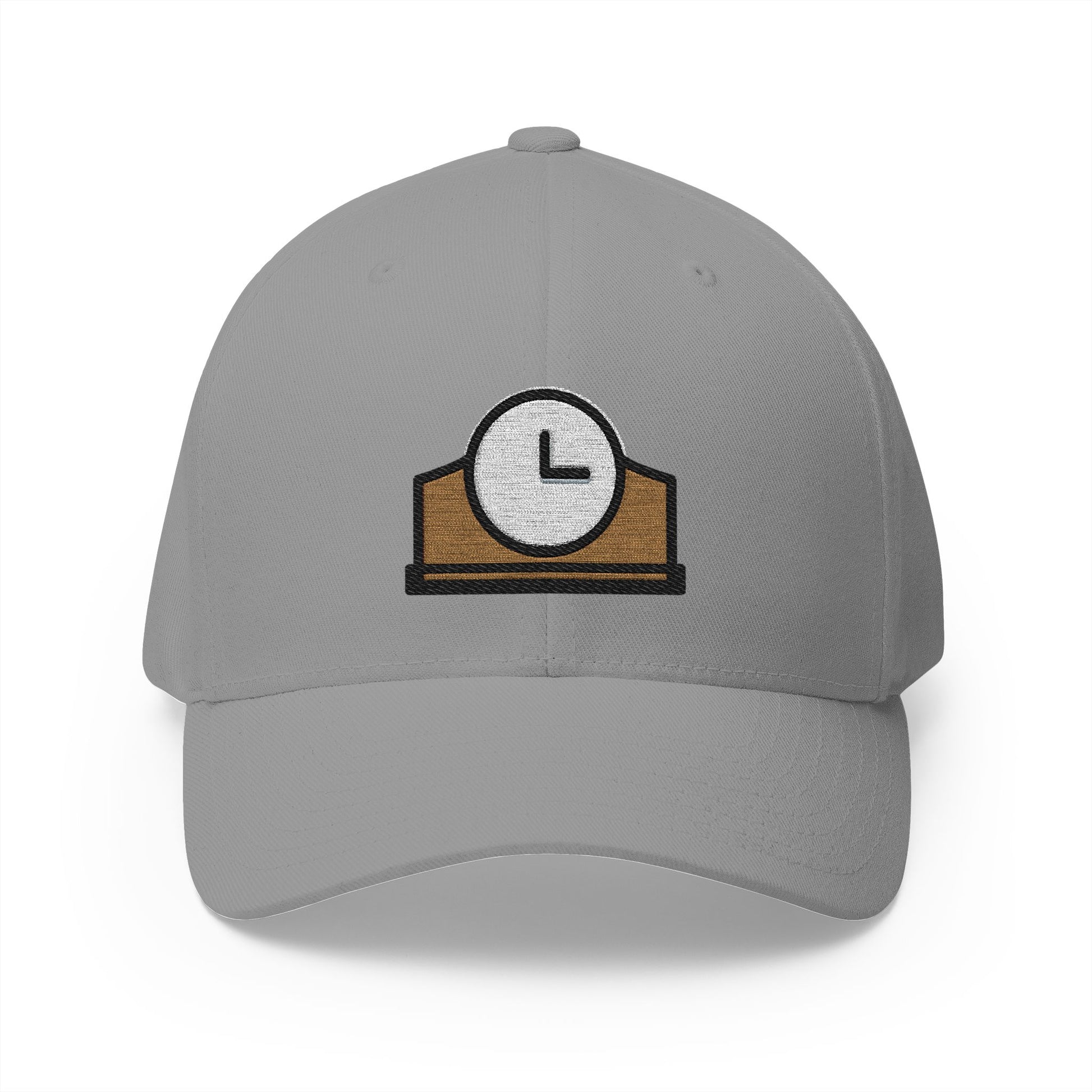 Mantelpiece Clock Emoji Grey Cap – Premium by Capmoji