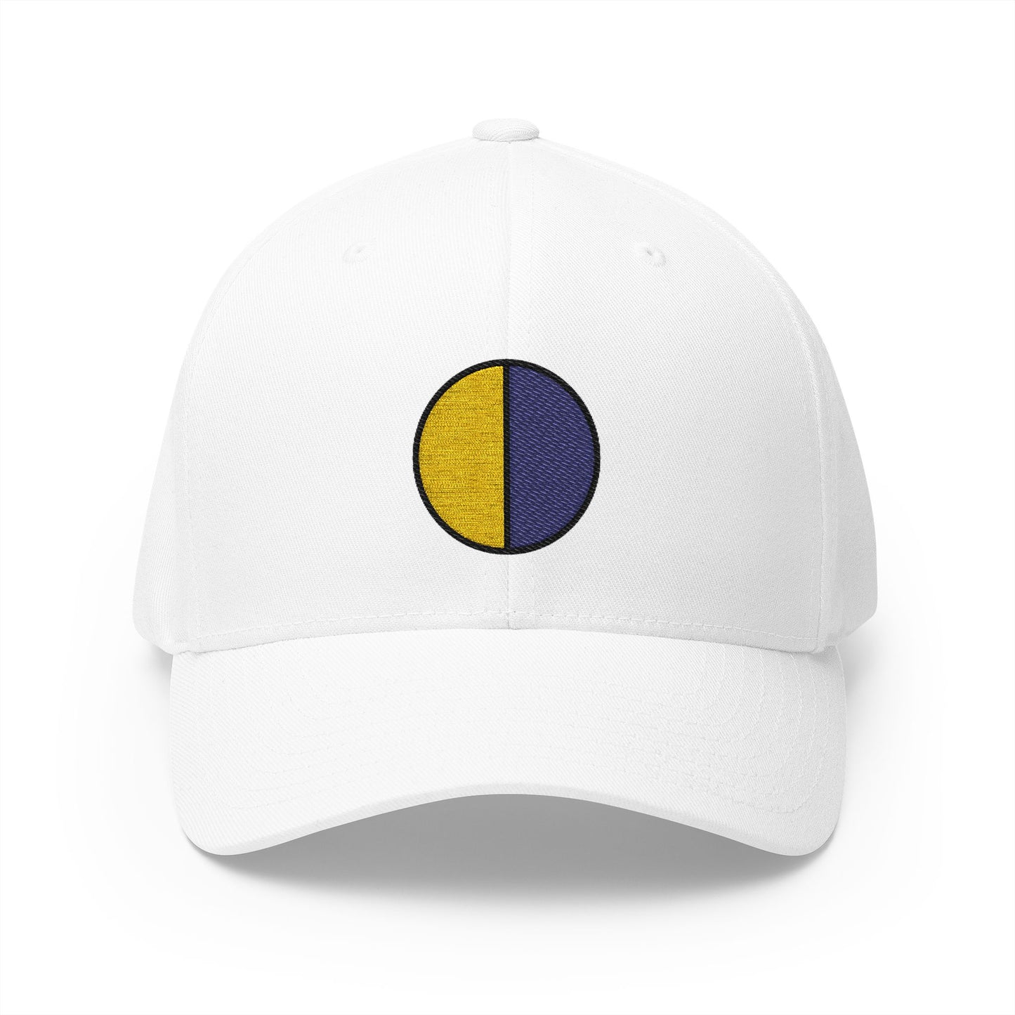 Last Quarter Moon Emoji White Cap – Premium by Capmoji
