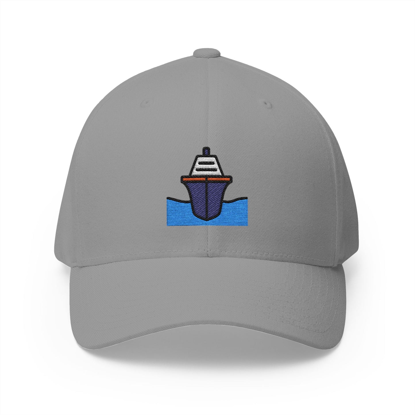 Passenger Ship Emoji Grey Cap – Premium by Capmoji
