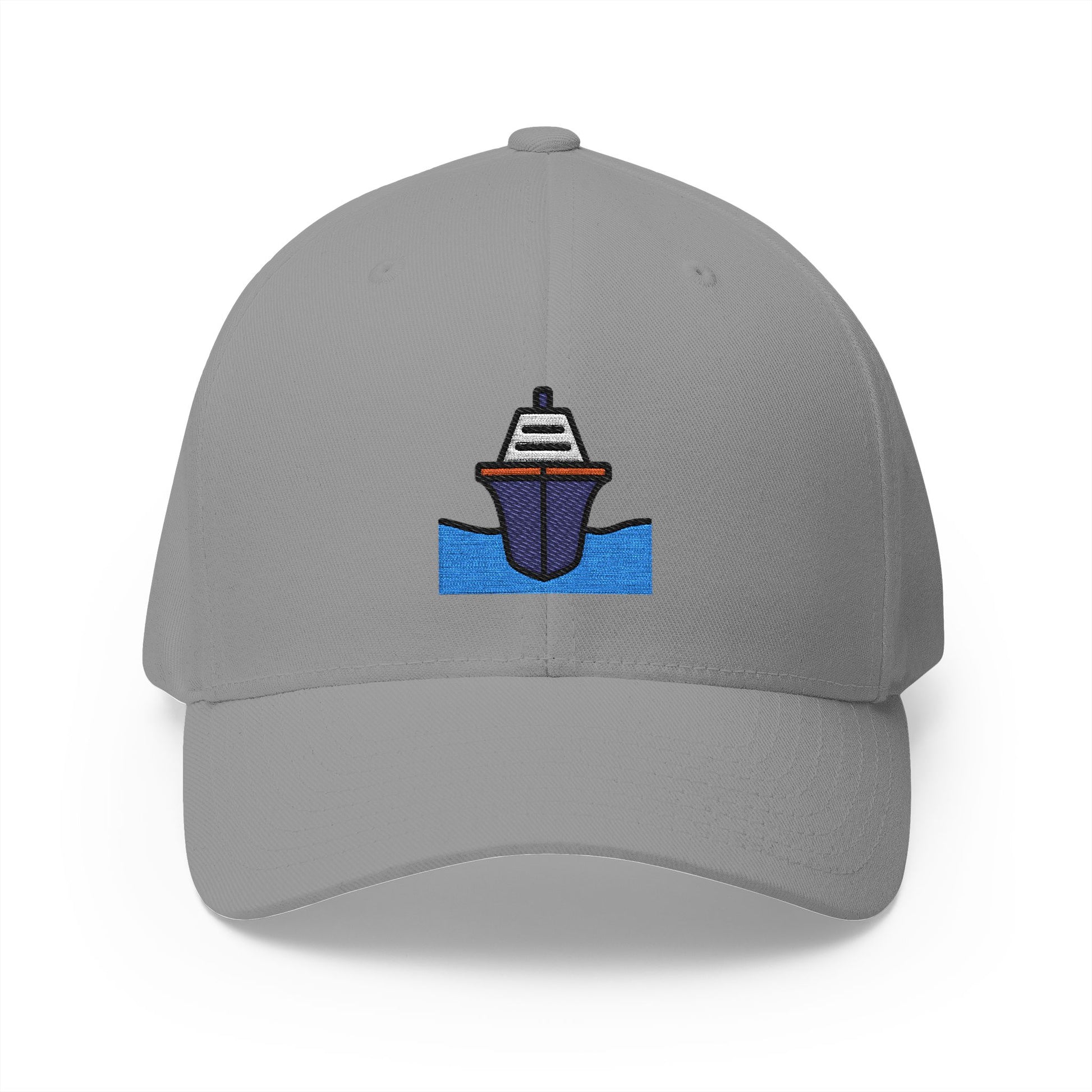 Passenger Ship Emoji Grey Cap – Premium by Capmoji