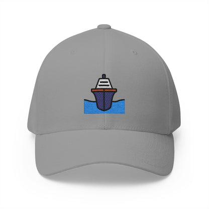 Passenger Ship Emoji Grey Cap – Premium by Capmoji