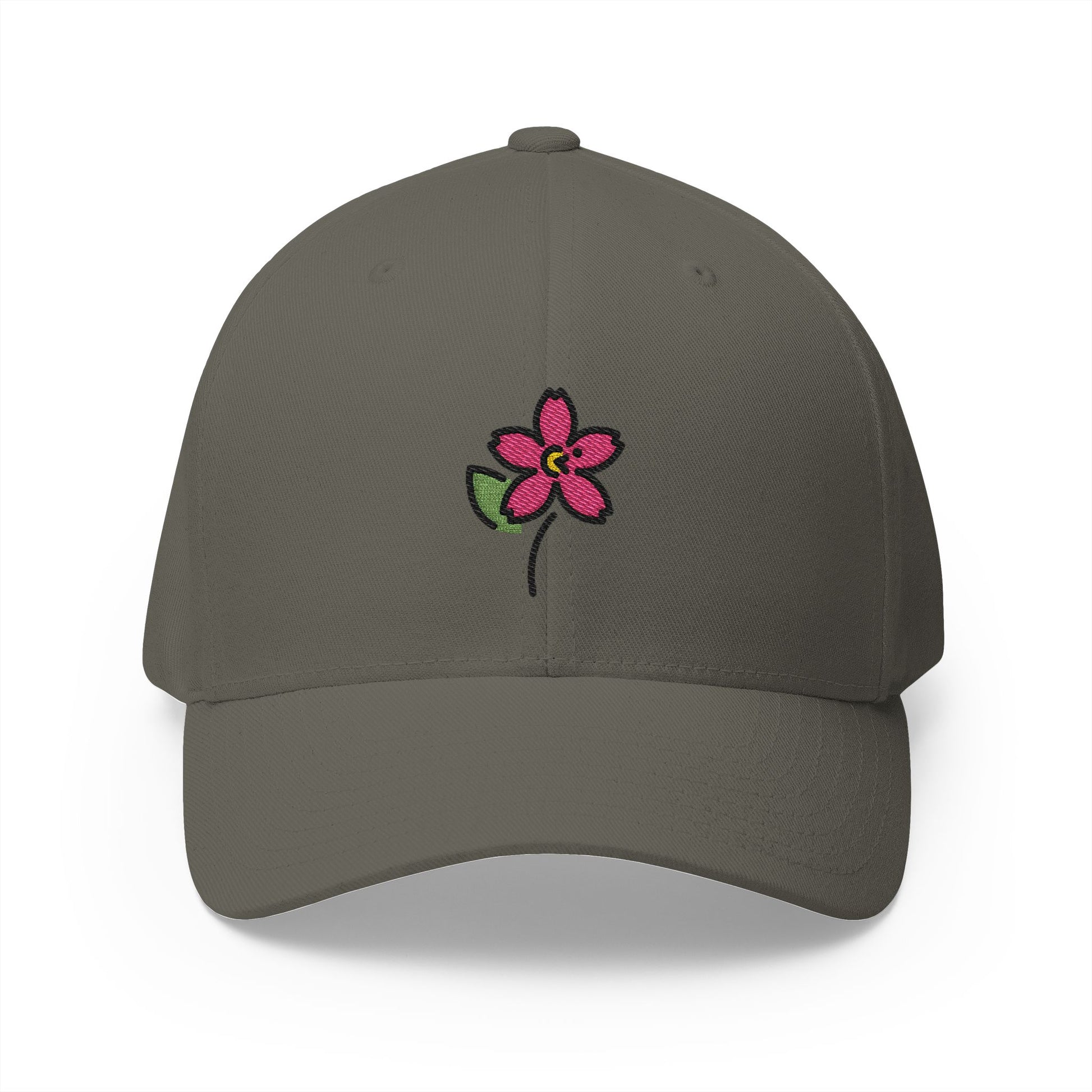 Cherry Blossom Emoji Olive Cap – Premium by Capmoji
