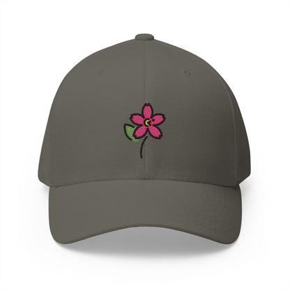 Cherry Blossom Emoji Olive Cap – Premium by Capmoji