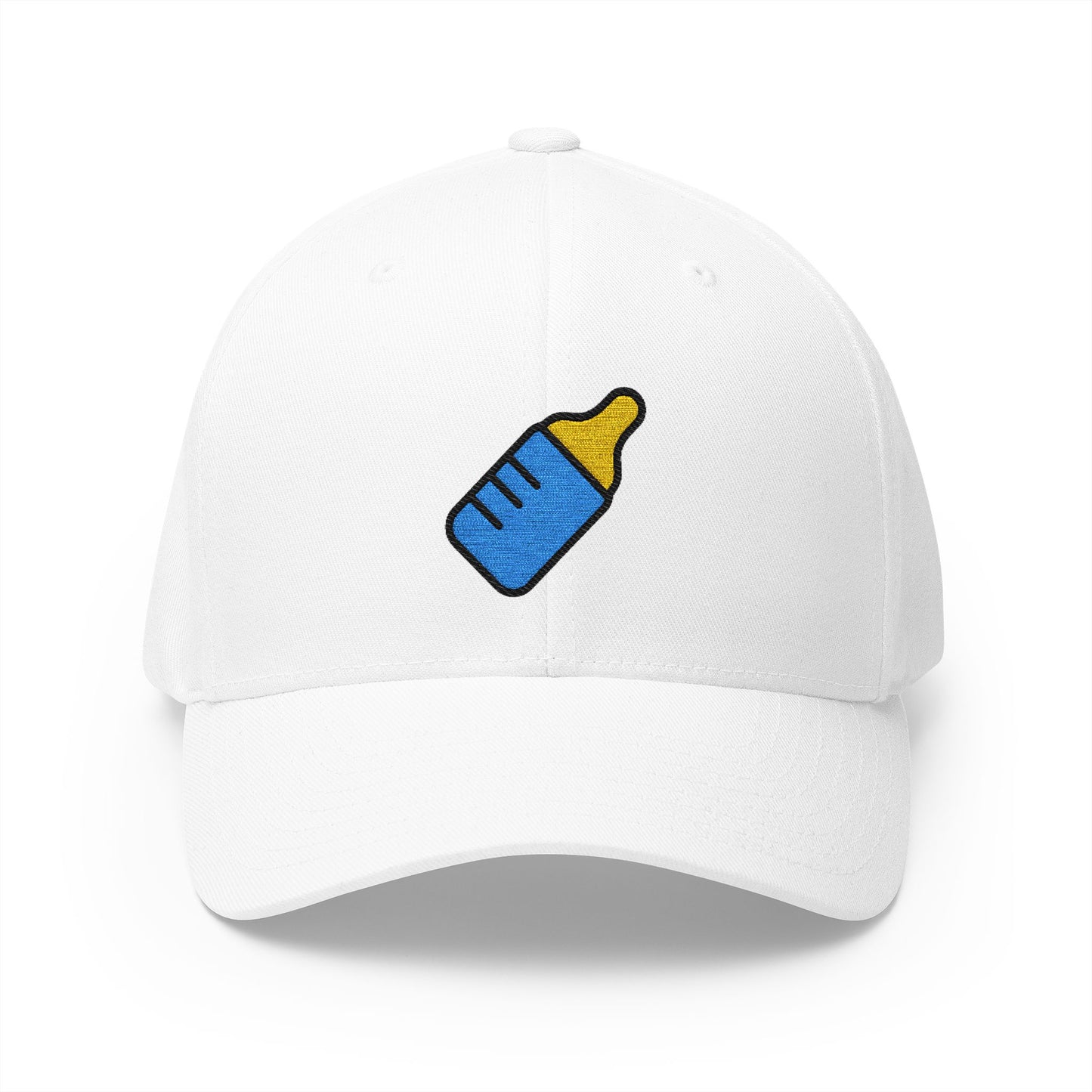 Baby Bottle Emoji White Cap – Premium by Capmoji