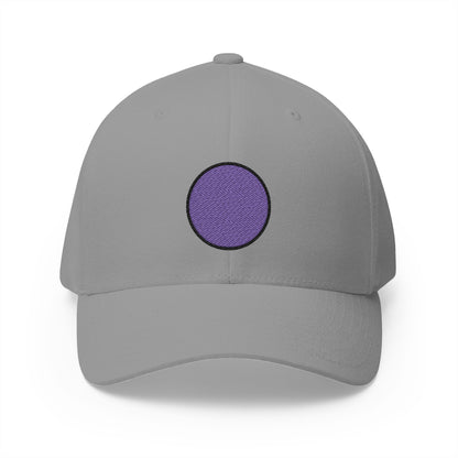 Purple Circle Emoji Grey Cap – Premium by Capmoji