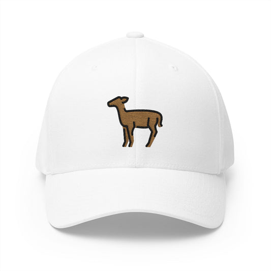 Doe Emoji White Cap – Premium by Capmoji