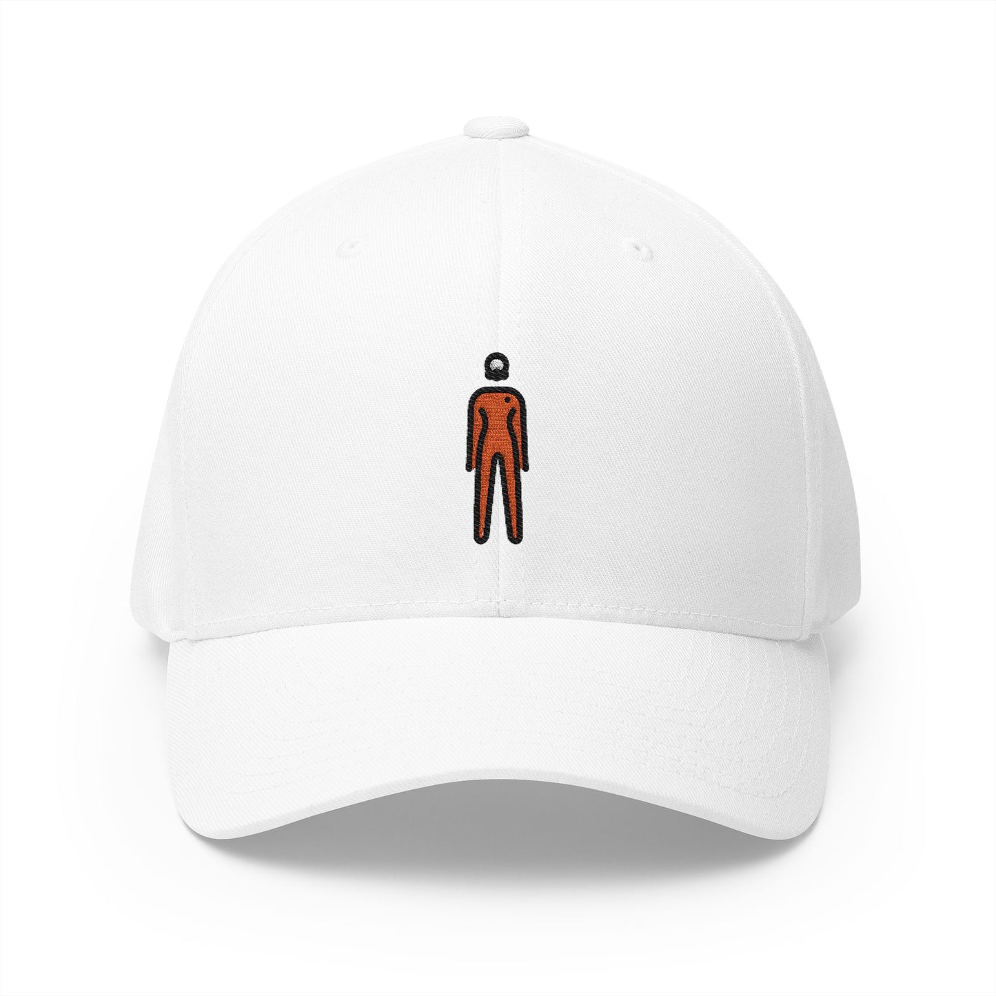 Nuclear Worker Woman Emoji White Cap – Premium by Capmoji