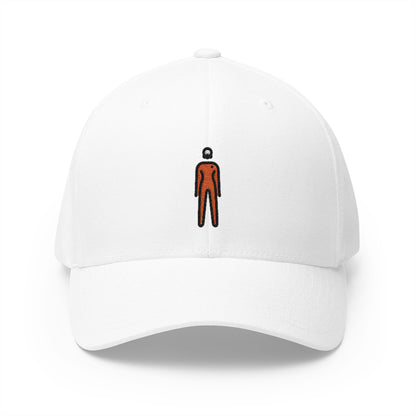 Nuclear Worker Woman Emoji White Cap – Premium by Capmoji