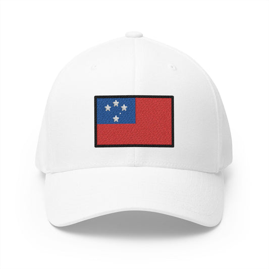 Flag: Samoa Emoji White Cap – Premium by Capmoji